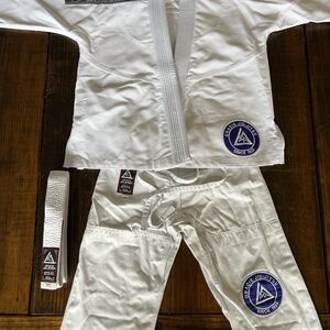 Kids Gracie Jiu-Jitsu White Gi Set